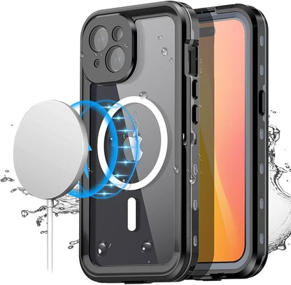 Clear Black Waterproof+Magsafe