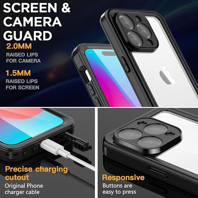 Clear Black Waterproof