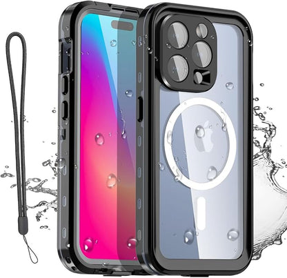 Clear Black Waterproof+Magsafe
