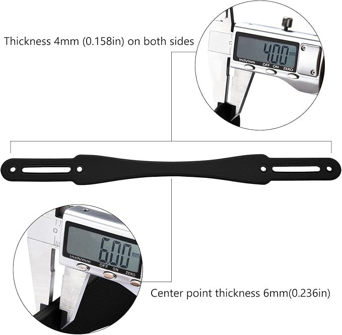 Black Silicone Strap