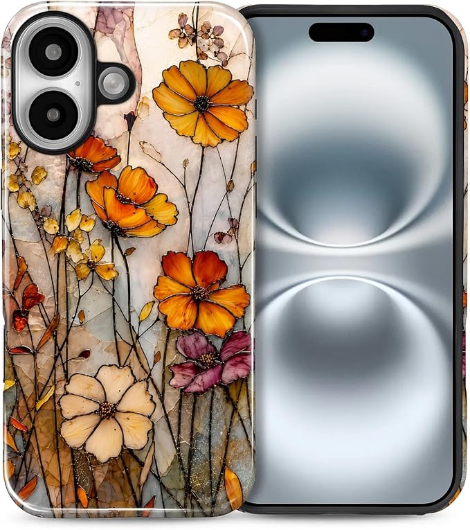 Autumn Floral Stained Glass