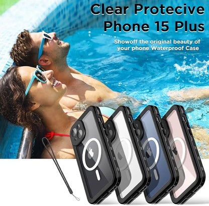 Clear Black Waterproof+Magsafe