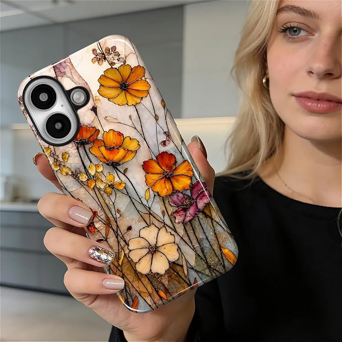 Autumn Floral Stained Glass