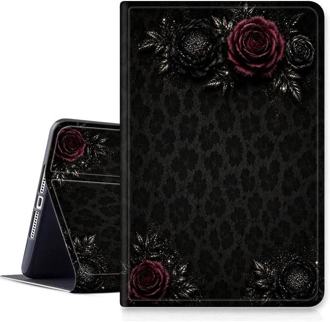 Black Roses Leopard Print