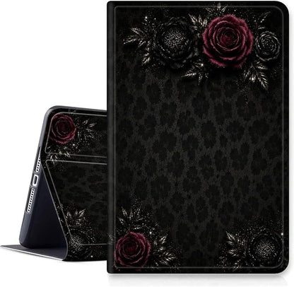 Black Roses Leopard Print