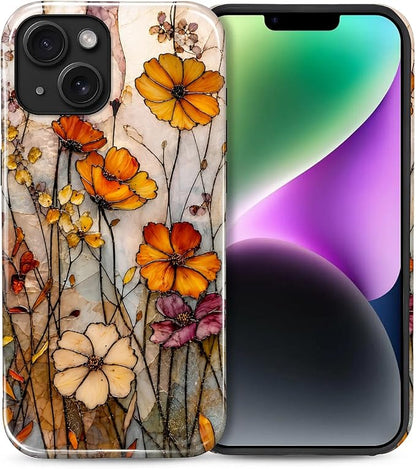 Autumn Floral Stained Glass