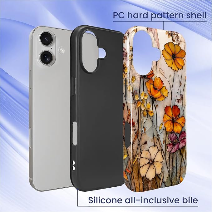 Autumn Floral Stained Glass