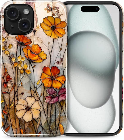 Autumn Floral Stained Glass
