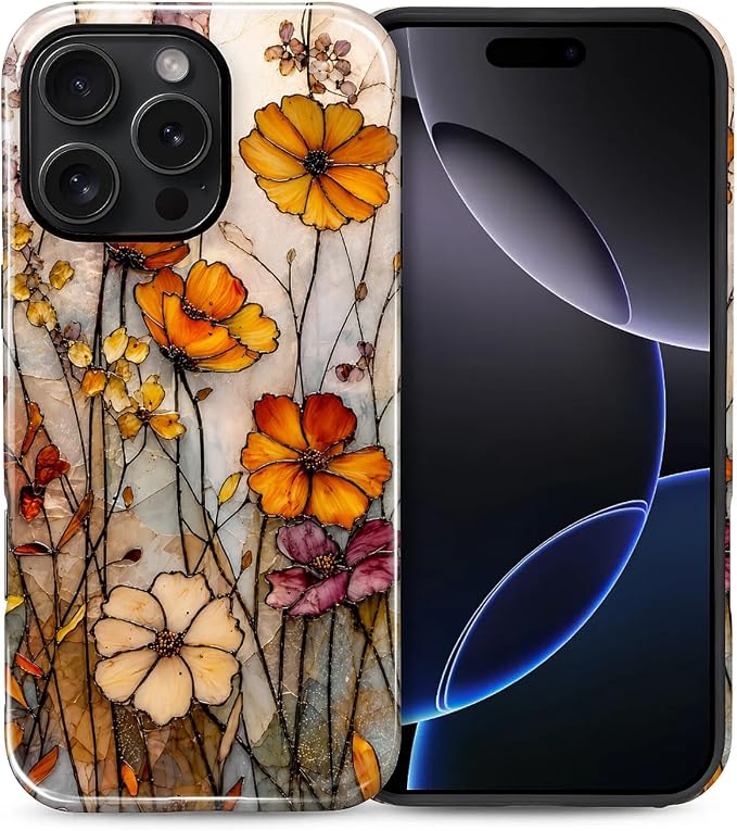 Autumn Floral Stained Glass