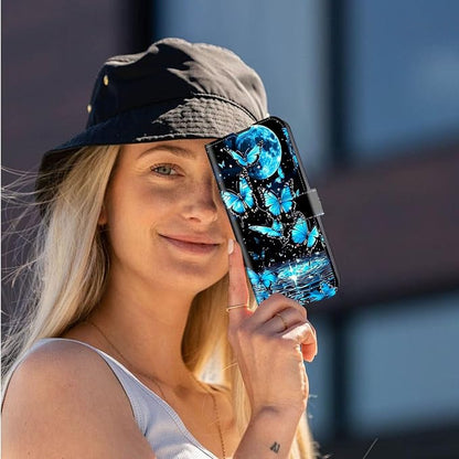 Cyan Neon Butterfly