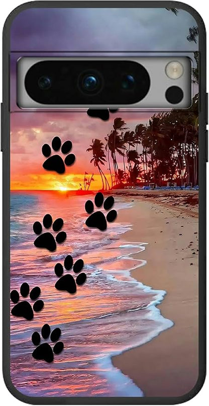 Dog Paw Print Beach