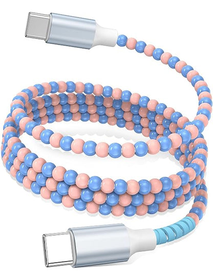 Pink-Blue Beaded