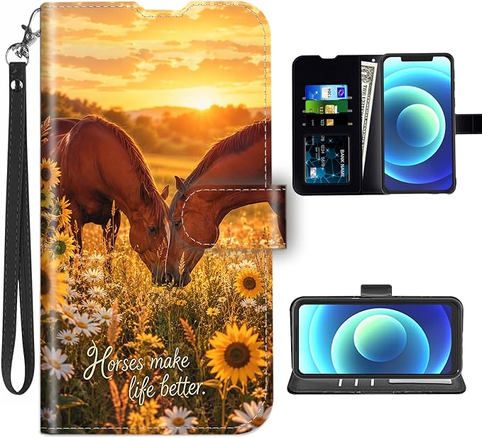 Horses Sunflowers