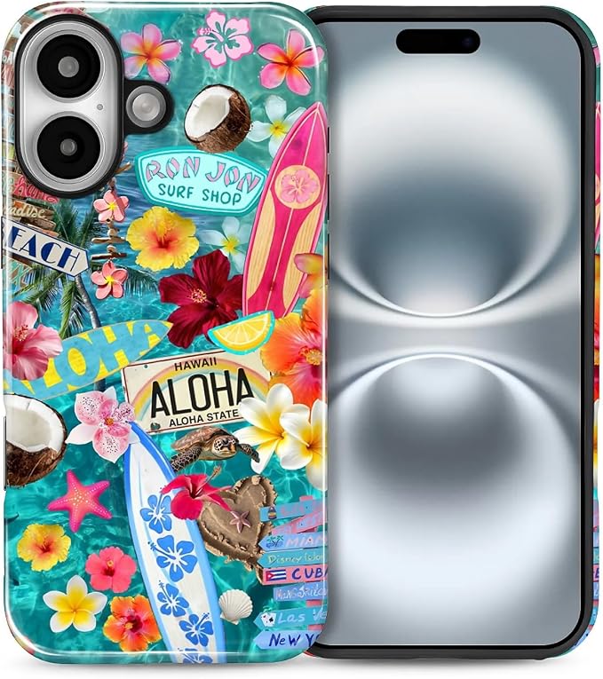 Aloha Tropical Beach Collage