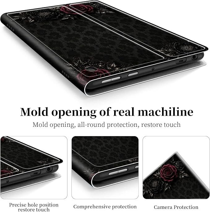 Black Roses Leopard Print