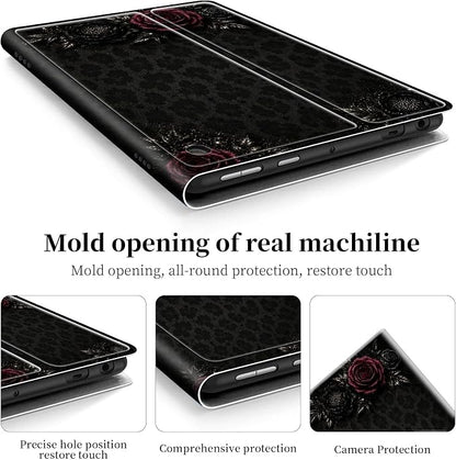 Black Roses Leopard Print