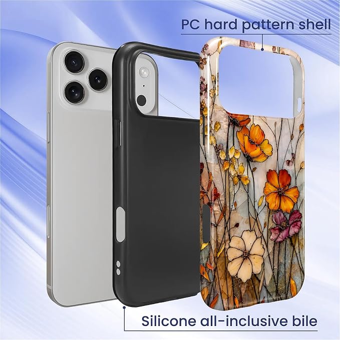 Autumn Floral Stained Glass