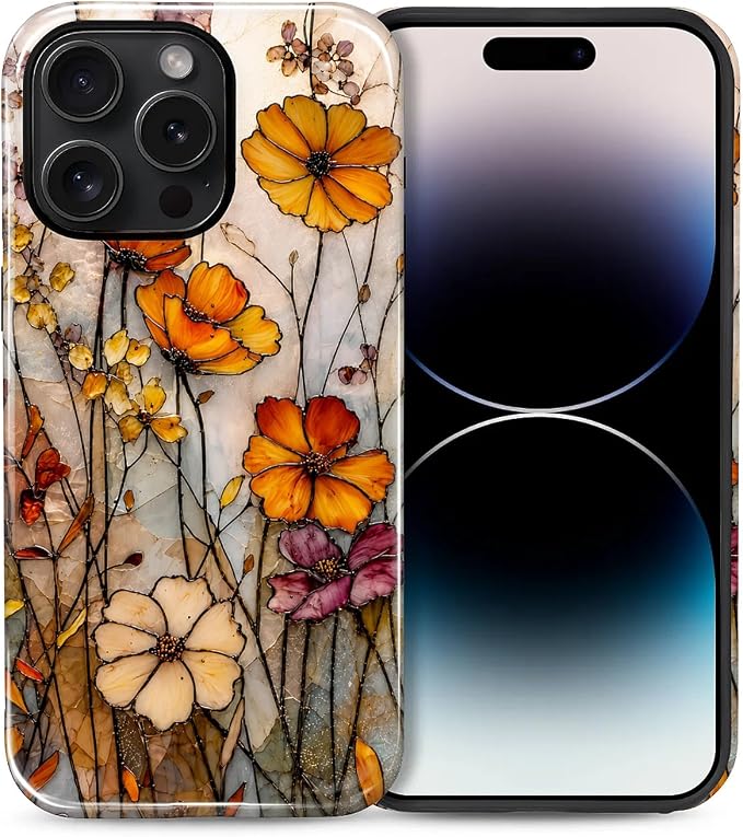Autumn Floral Stained Glass