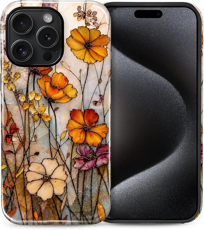 Autumn Floral Stained Glass