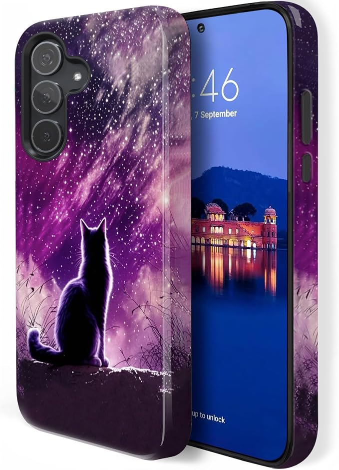 Cat Meditating Under A Nebula