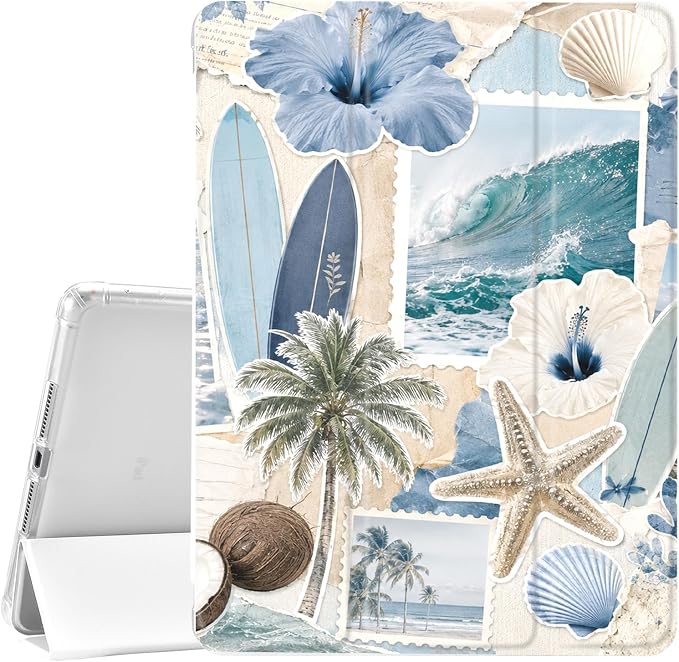 White-Blue Ocean Poster