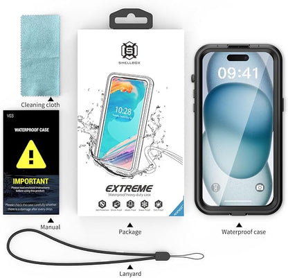 Clear Black Waterproof+Magsafe