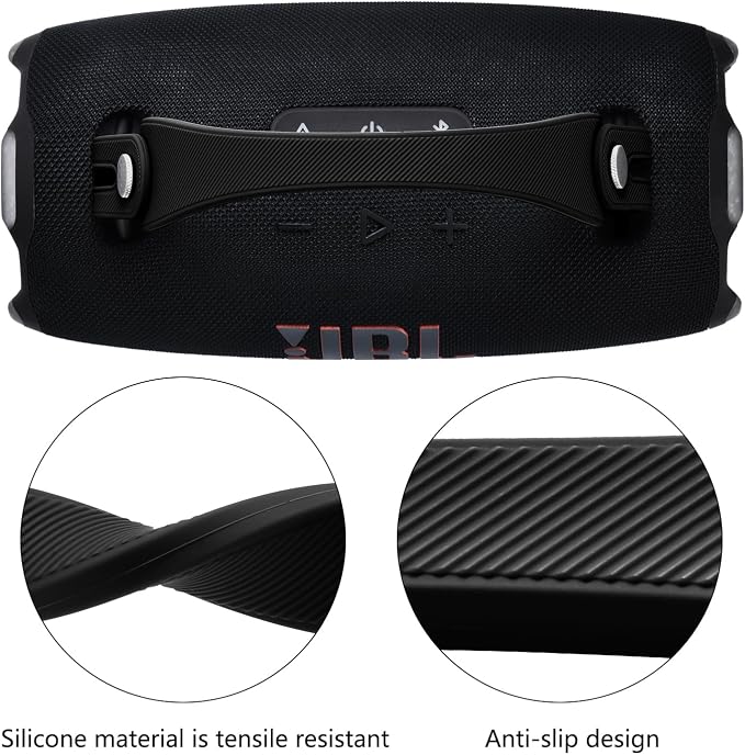 Black Silicone Strap