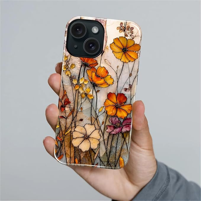 Autumn Floral Stained Glass