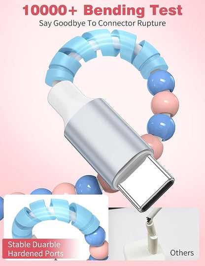 Pink-Blue Beaded