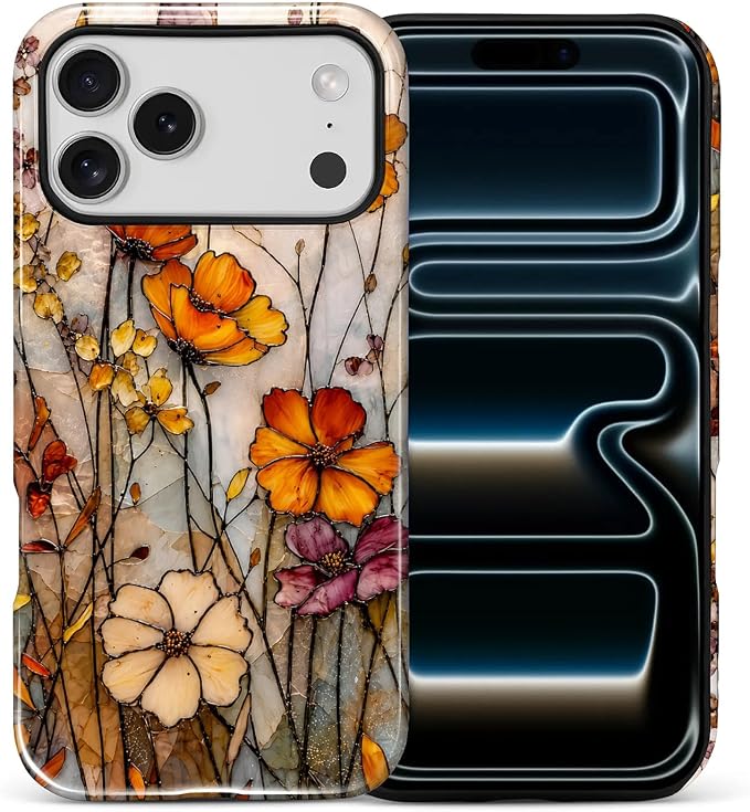 Autumn Floral Stained Glass