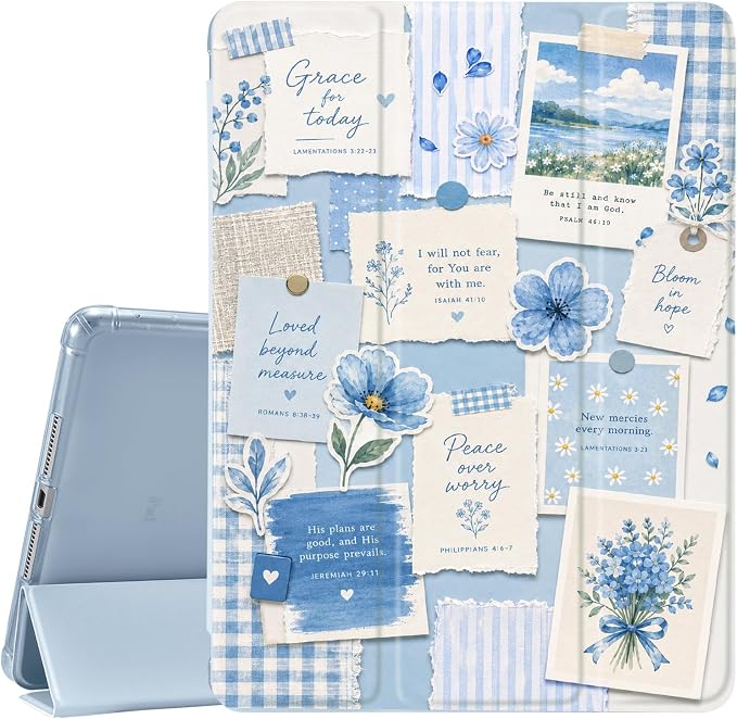 Blue Floral Collage