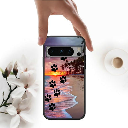 Dog Paw Print Beach