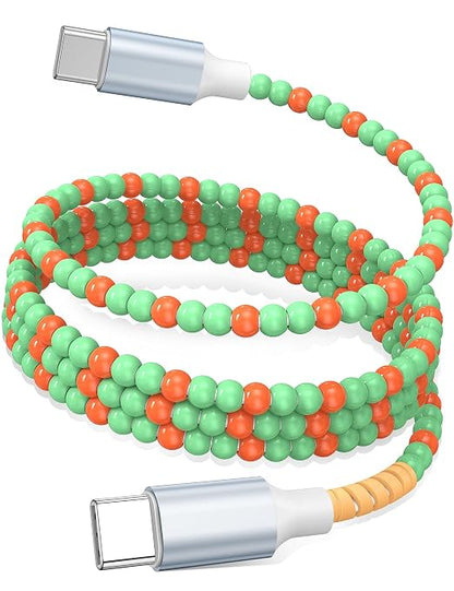 Green-Orange Beaded