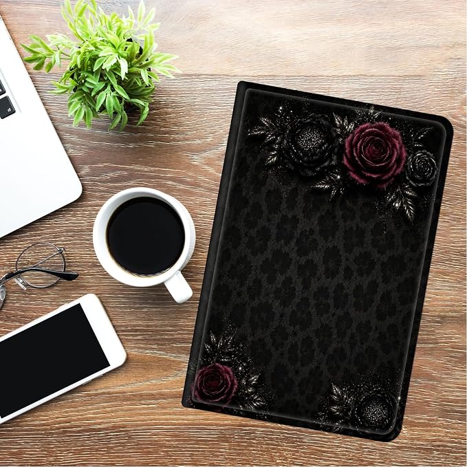 Black Roses Leopard Print