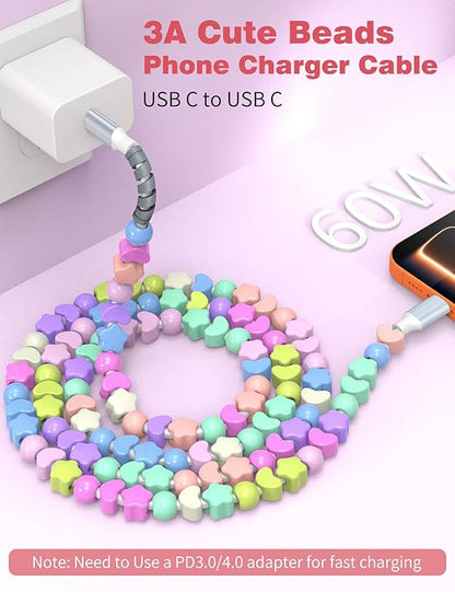 Colourful Star-Heart Beaded