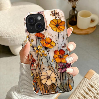 Autumn Floral Stained Glass
