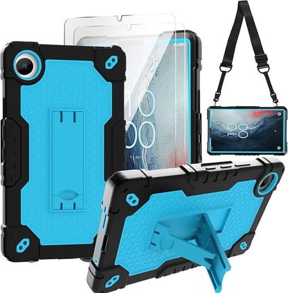 Black/Blue+2 PCS Glass