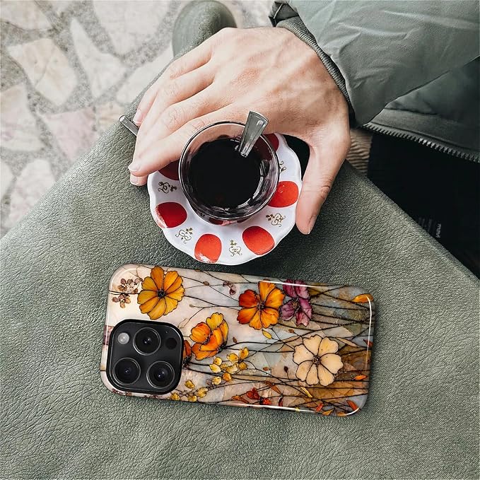Autumn Floral Stained Glass
