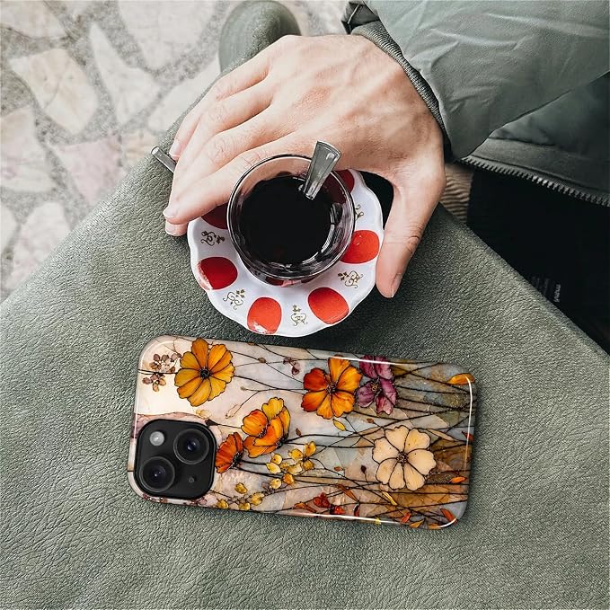 Autumn Floral Stained Glass