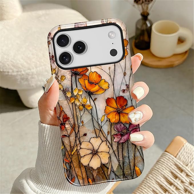 Autumn Floral Stained Glass