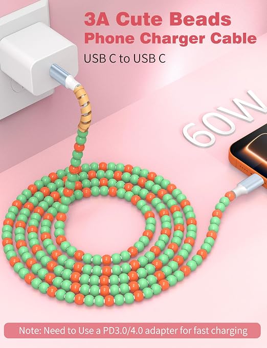 Green-Orange Beaded