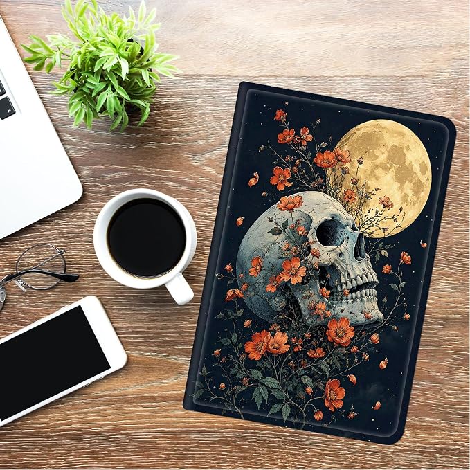 Wild Flowers Moon Skull