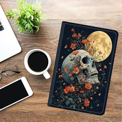 Wild Flowers Moon Skull