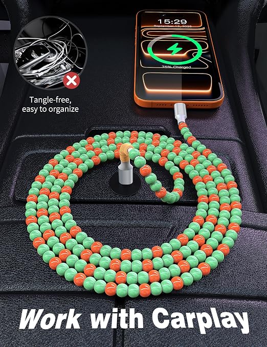 Green-Orange Beaded