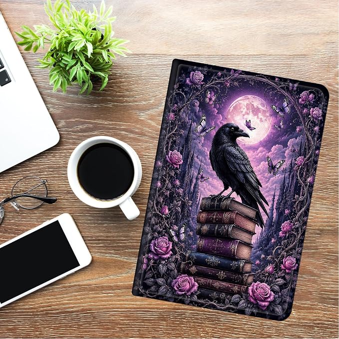 Raven Purple Rose Moon