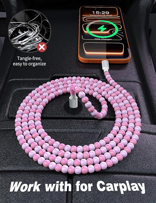Light-Pink Beaded