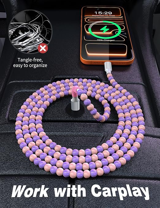 Pink-Purple Beaded